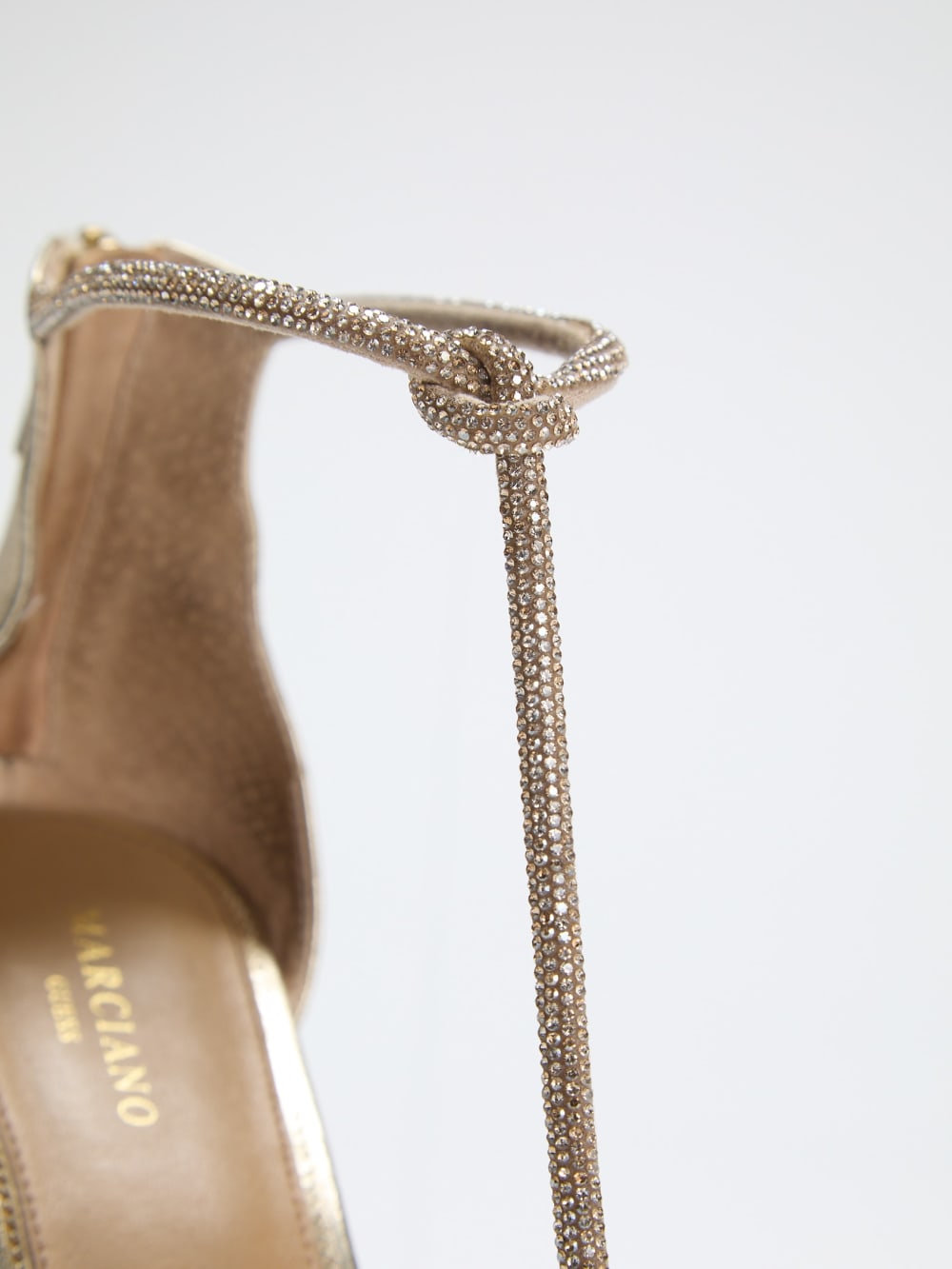 Olivia Embellished Leather Sandal - Guess