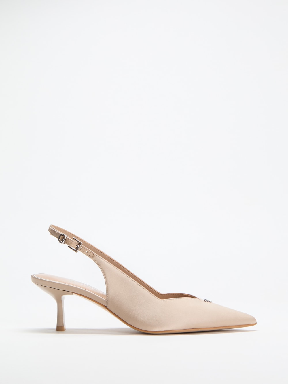 Yannick Satin Kitten Heels - Guess