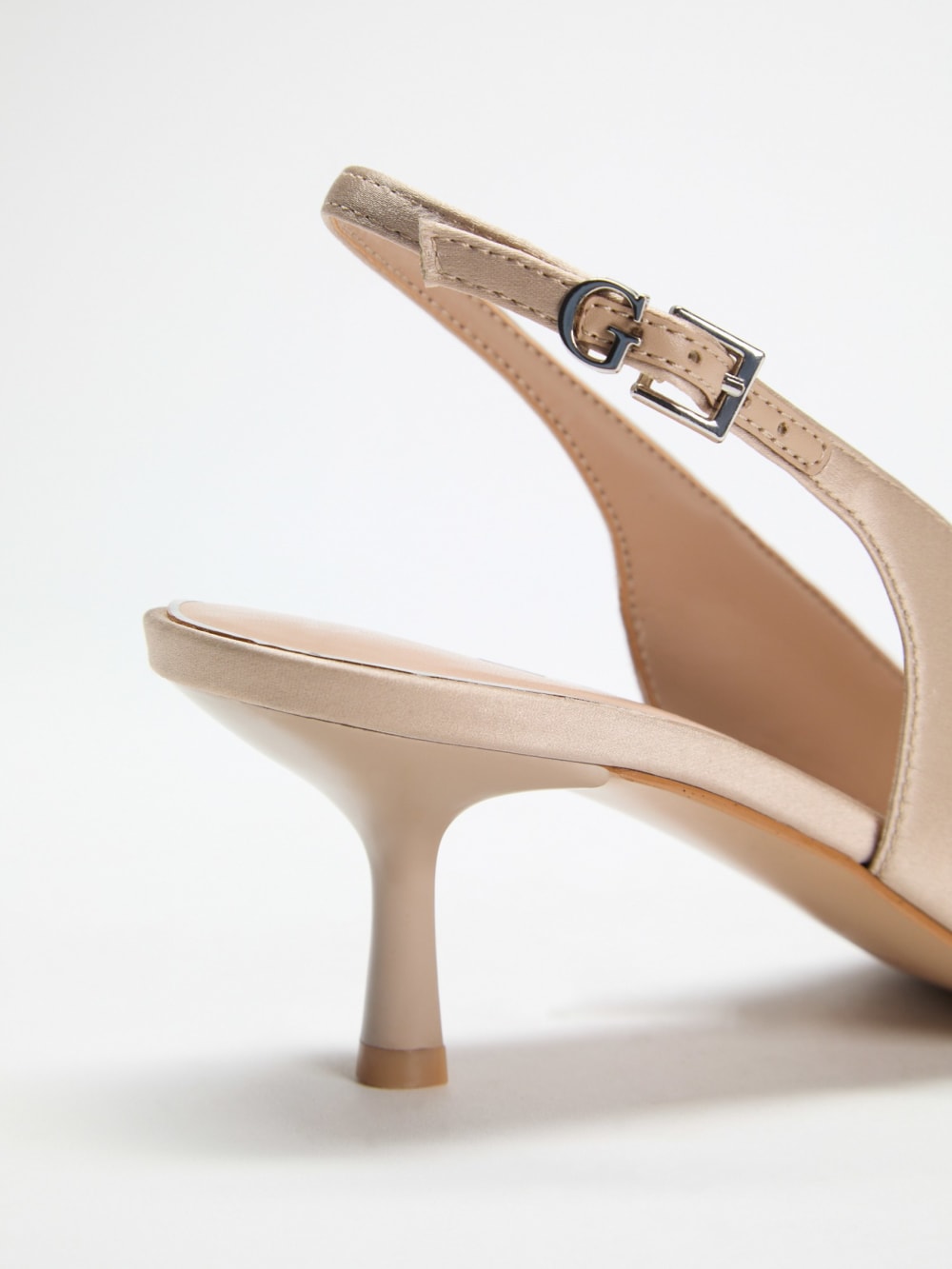 Yannick Satin Kitten Heels - Guess