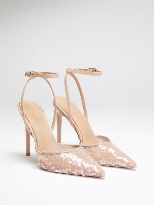 Sequin Ankle Strap Pump - Guess