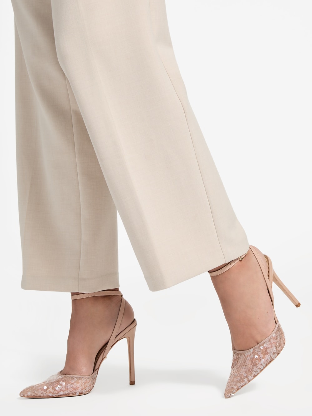 Sequin Ankle Strap Pump - Guess