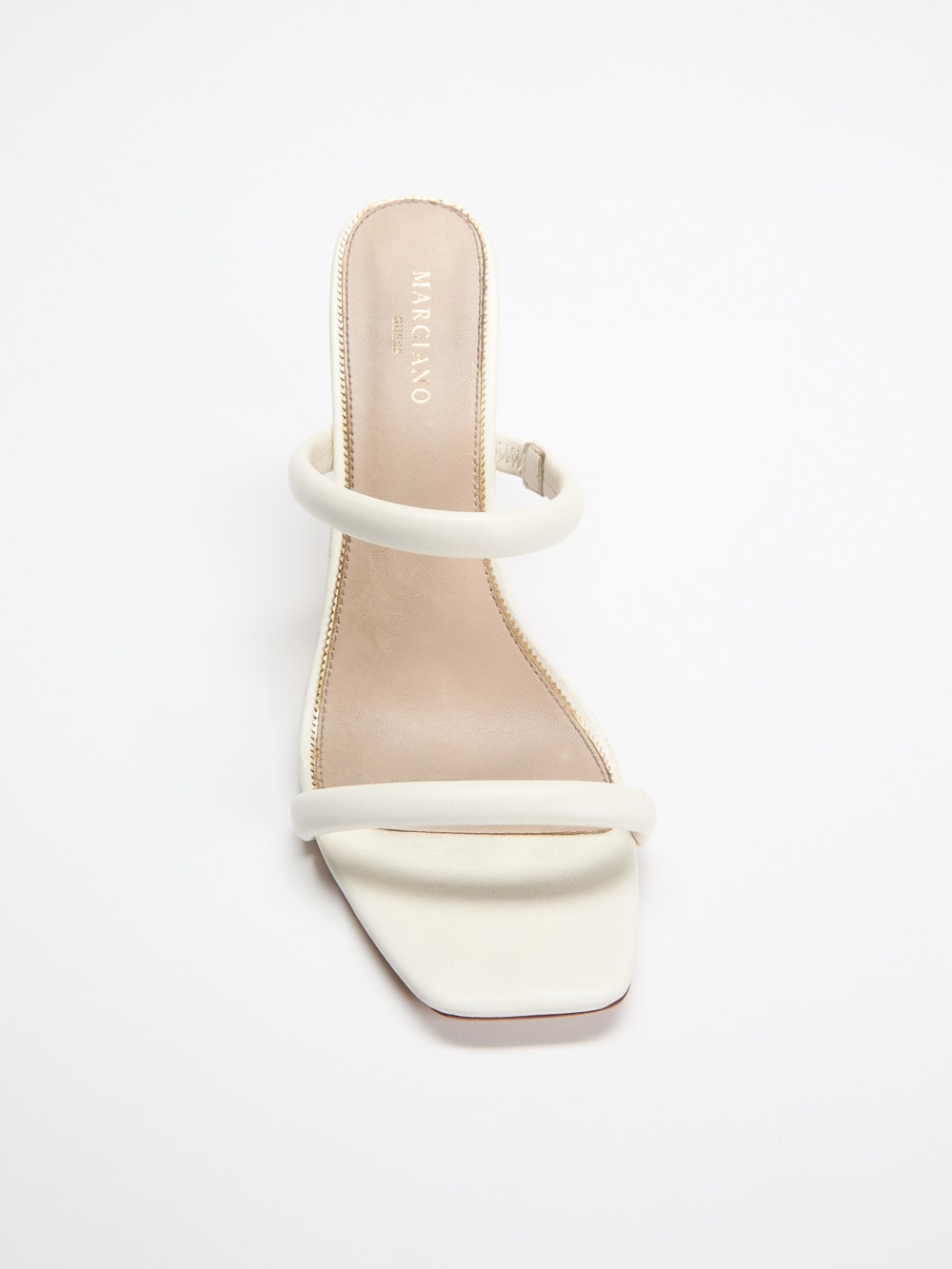 Pearl Leather Double Strap Sandal - Guess
