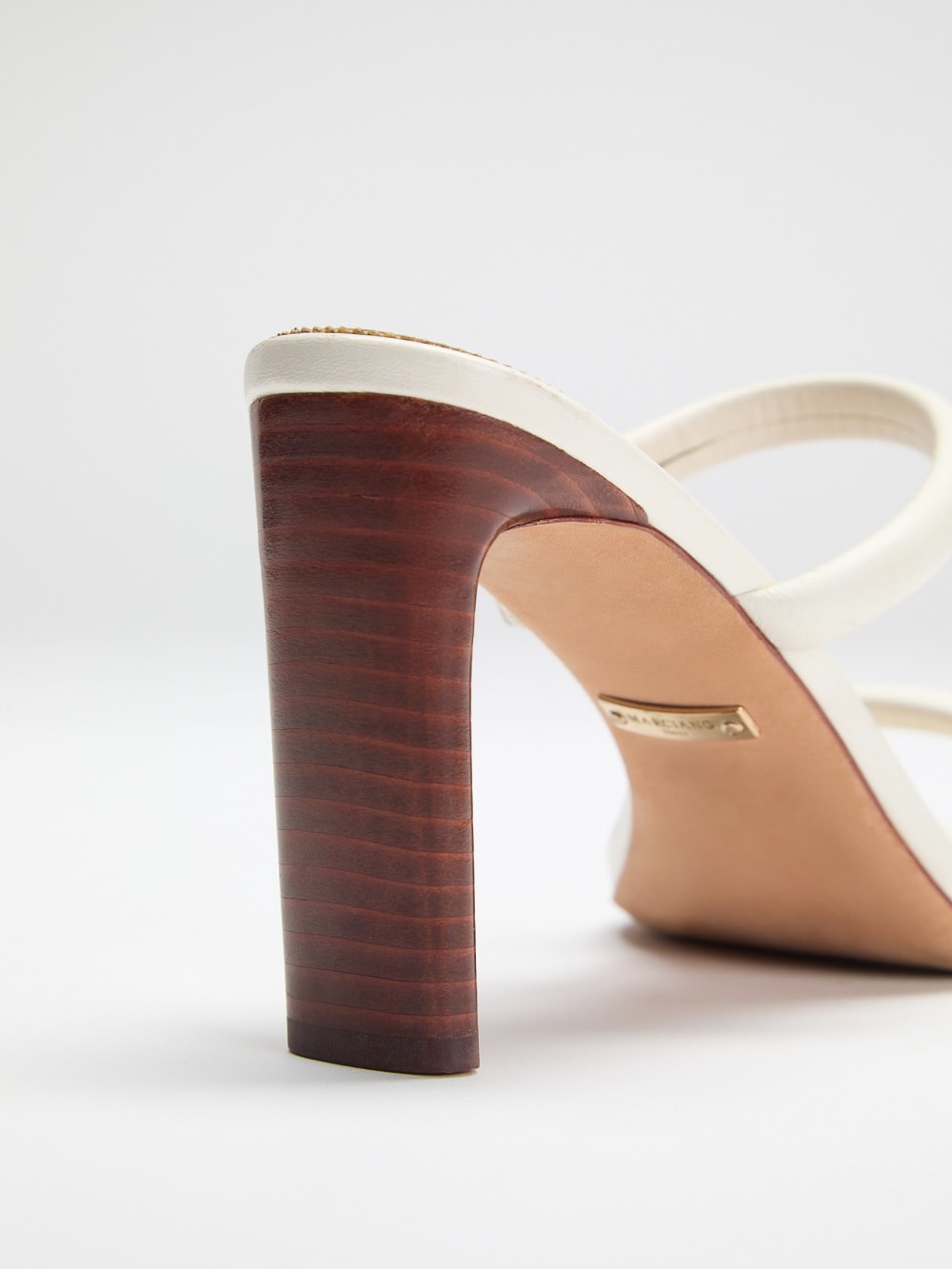 Pearl Leather Double Strap Sandal - Guess