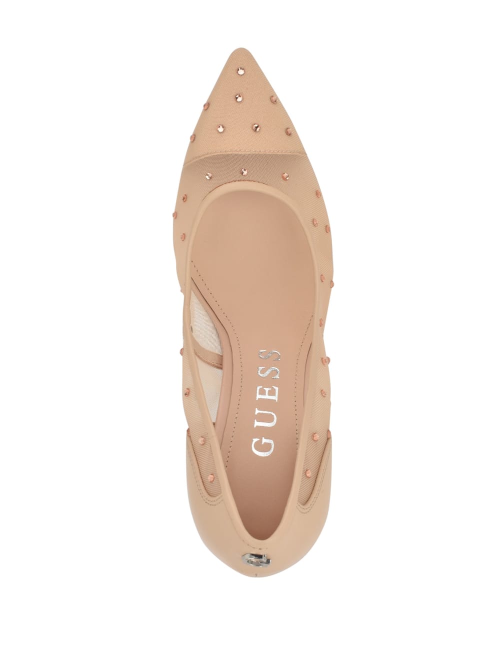 Rhinestone Mesh Pumps - Guess