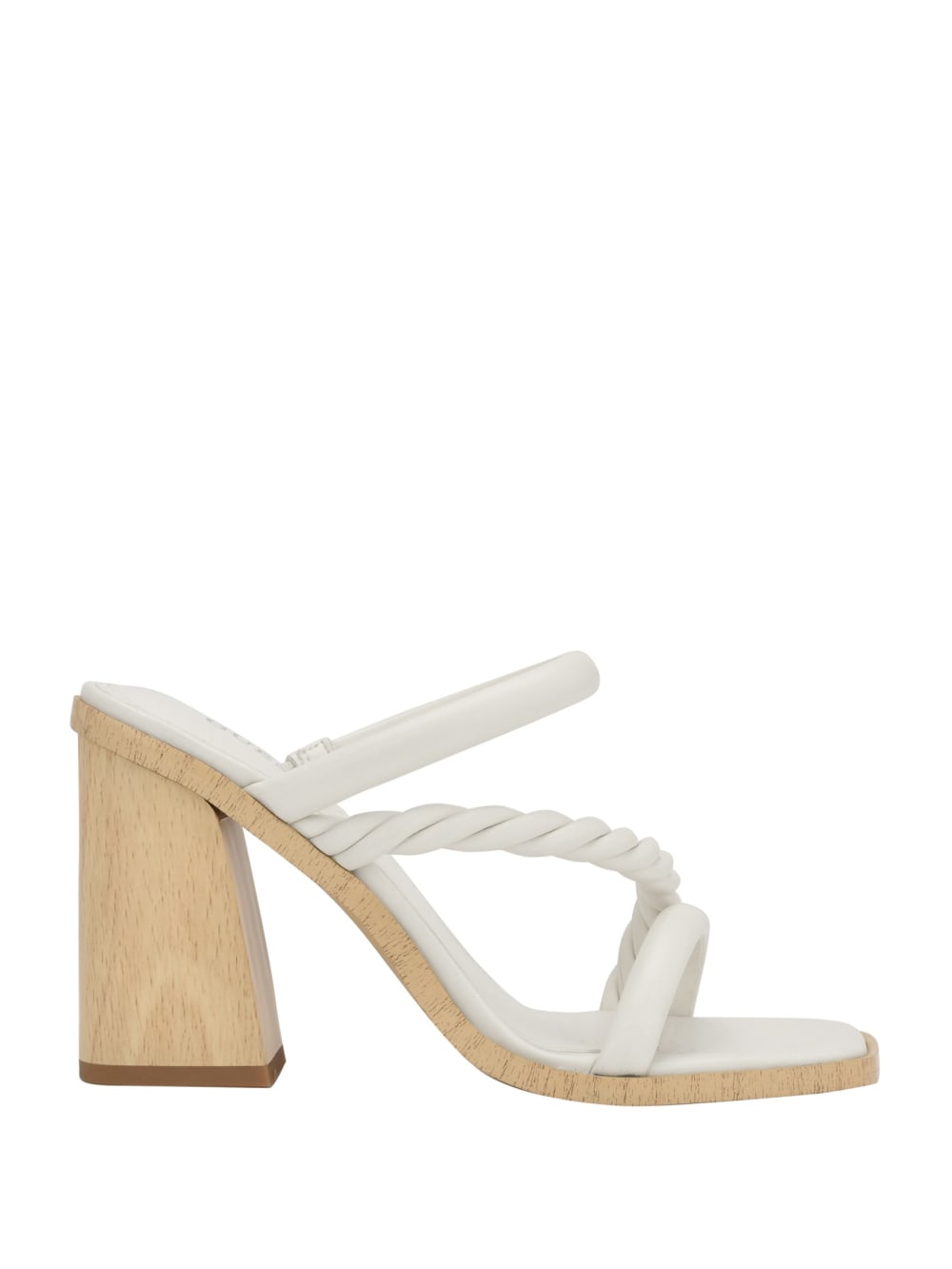 Barper Strappy Wooden Heel Sandals - Guess