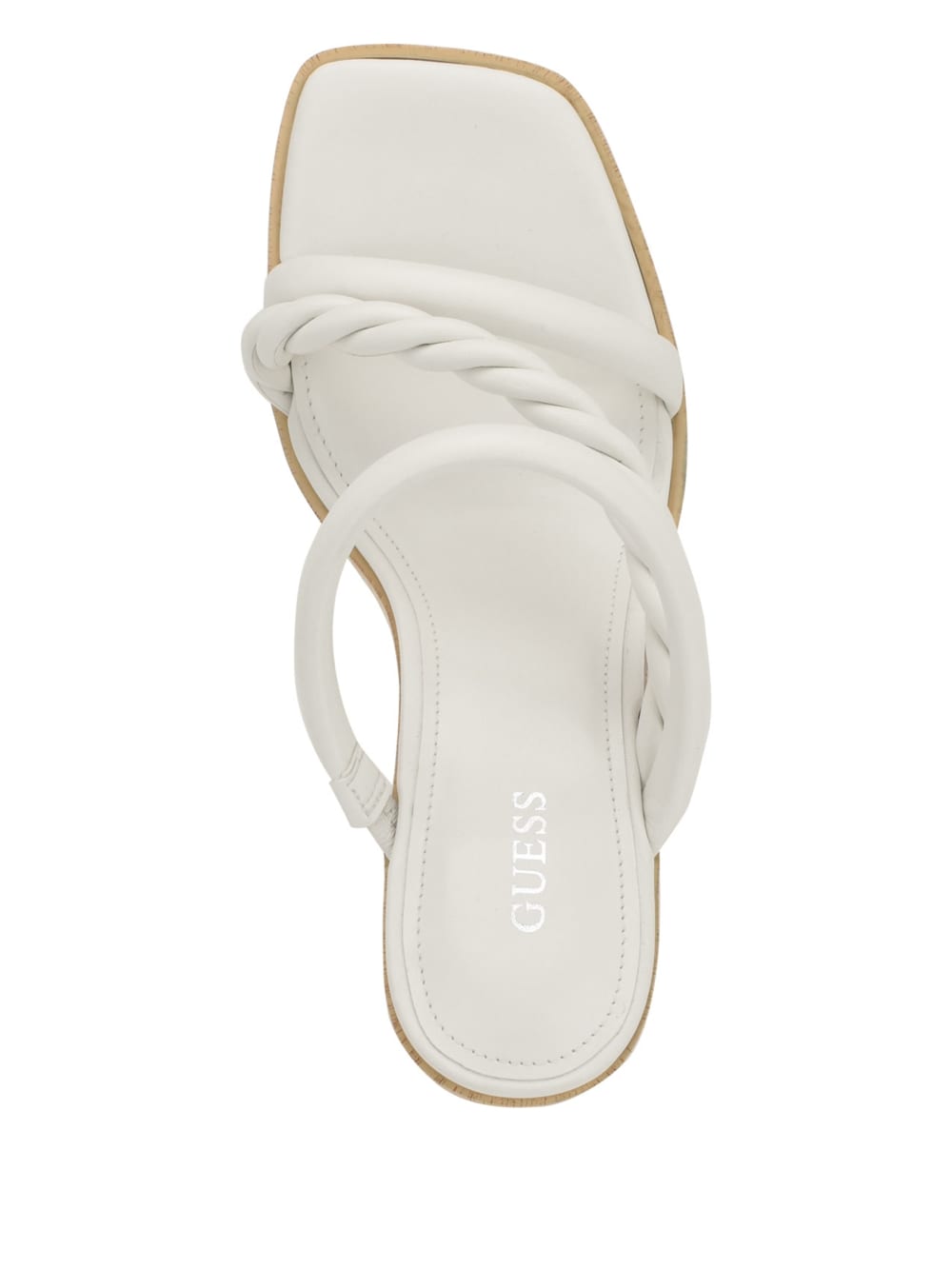 Barper Strappy Wooden Heel Sandals - Guess