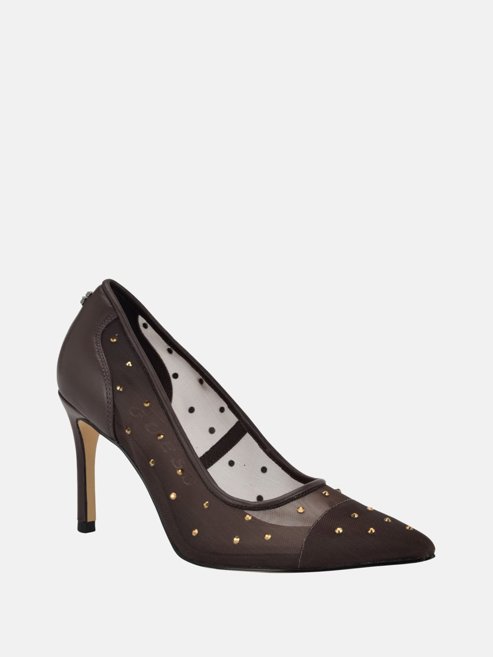 Rhinestone Mesh Pumps - Guess