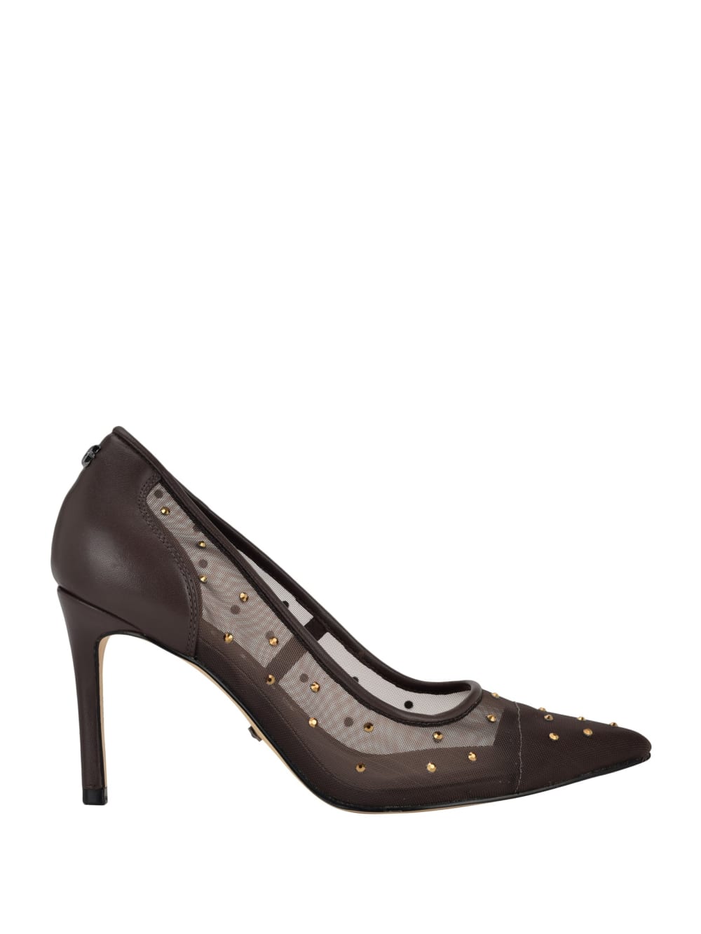 Rhinestone Mesh Pumps - Guess
