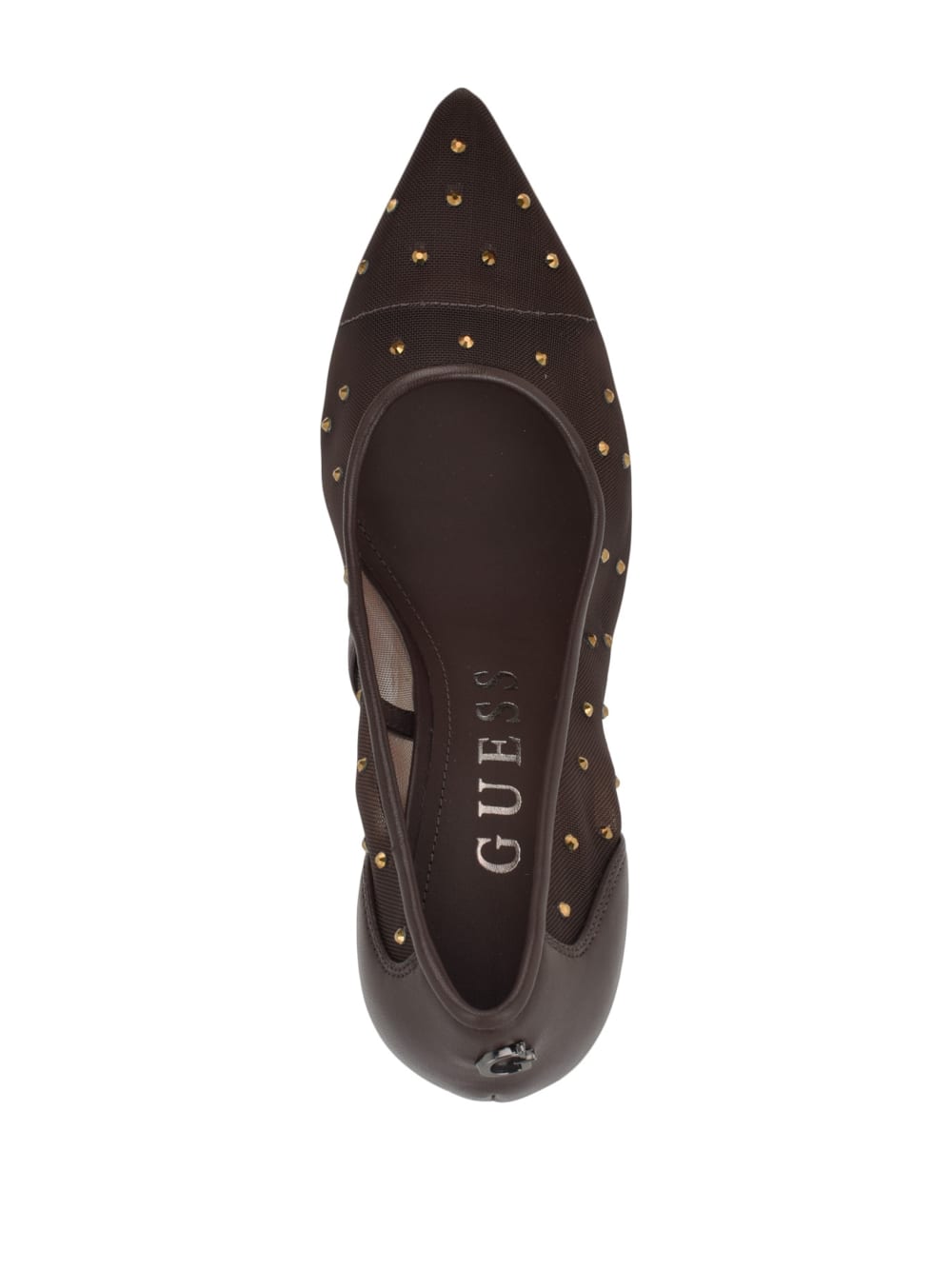 Rhinestone Mesh Pumps - Guess