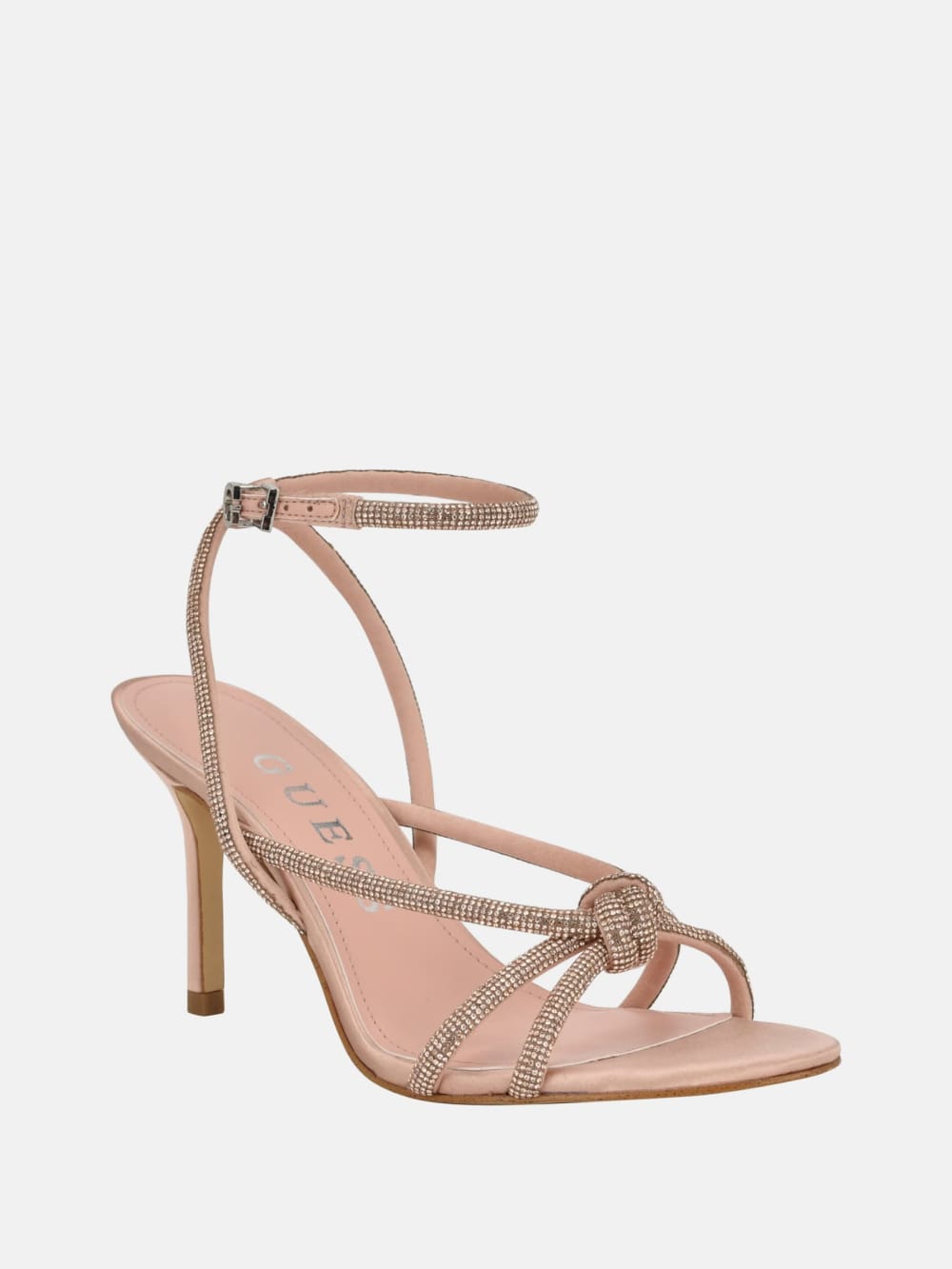 Merlota Rhinestone Strappy Heels - Guess