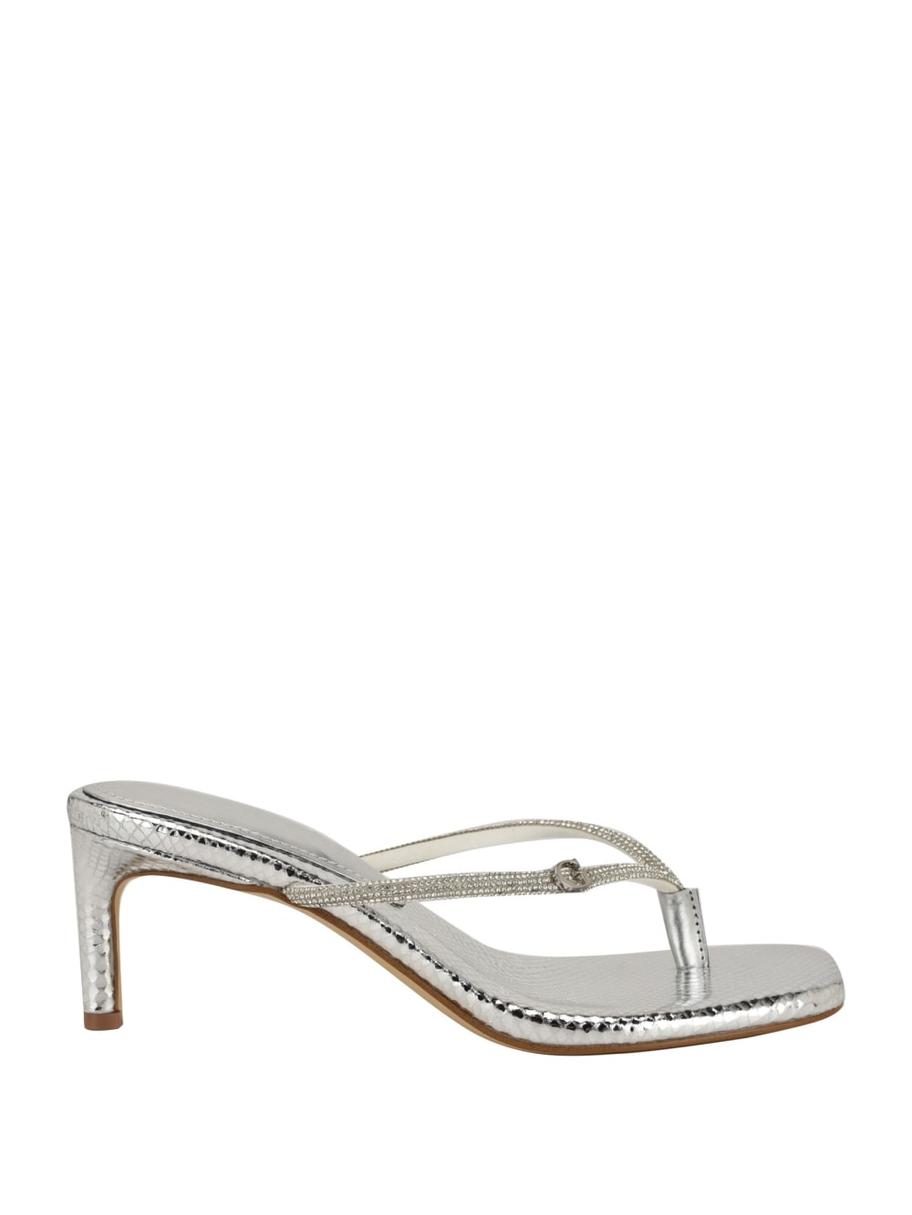 Mayan Rhinestone Thong Strap Heels - Guess