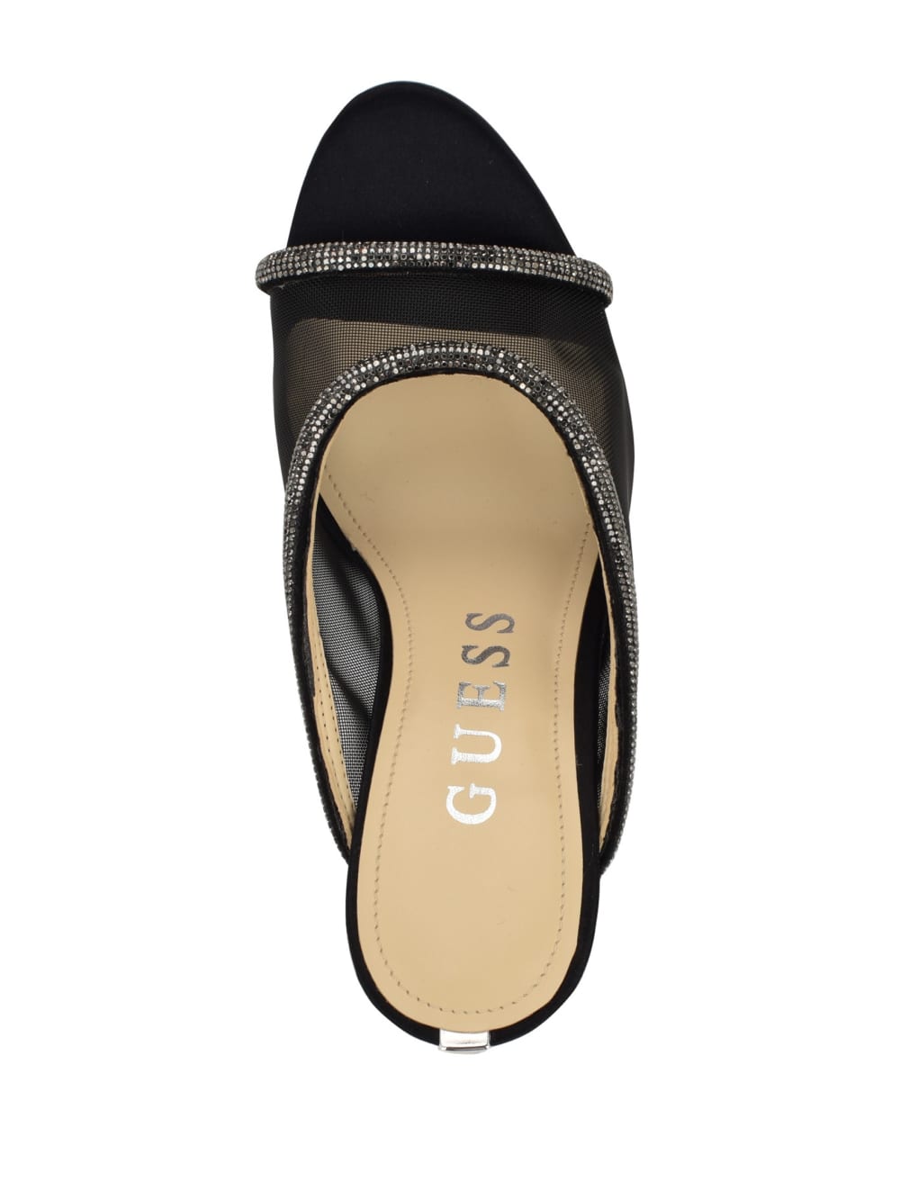 Mansa Rhinestone Mesh Heels - Guess