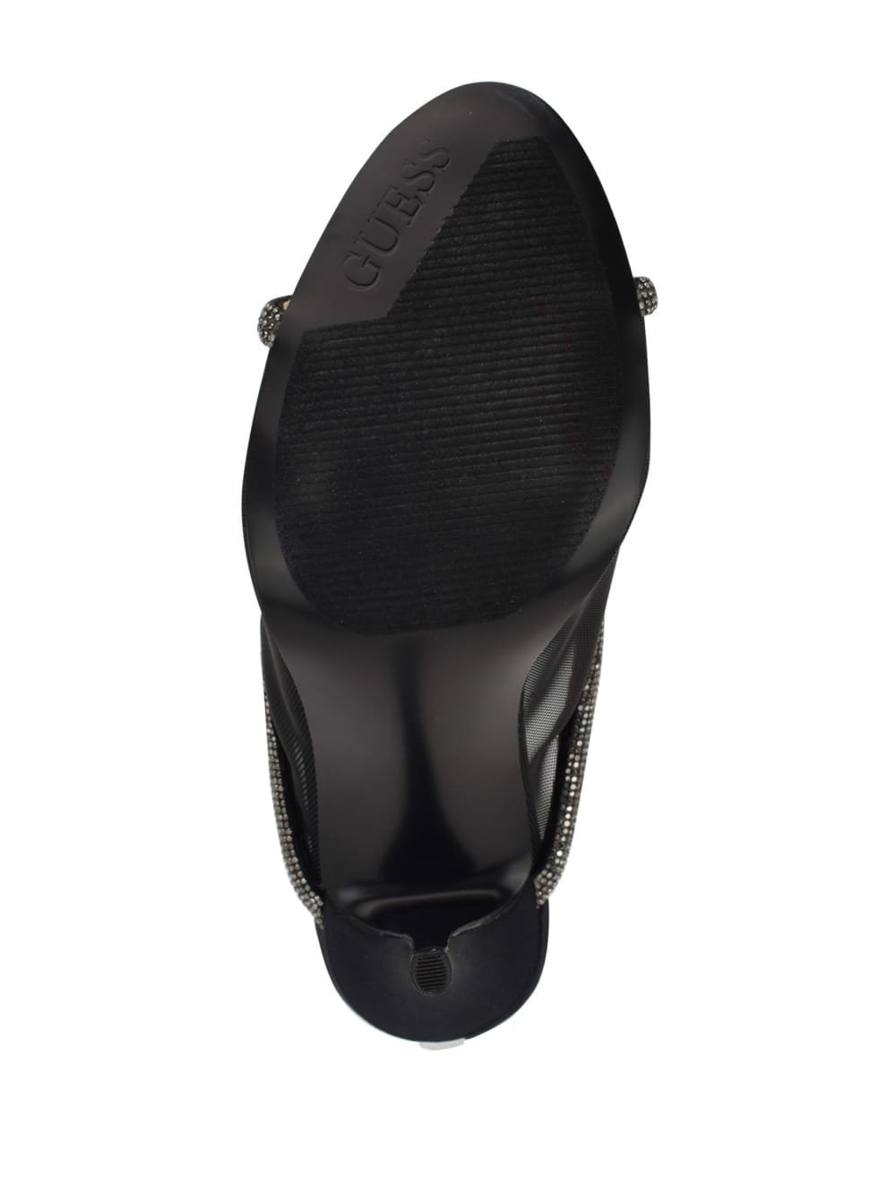 Mansa Rhinestone Mesh Heels - Guess