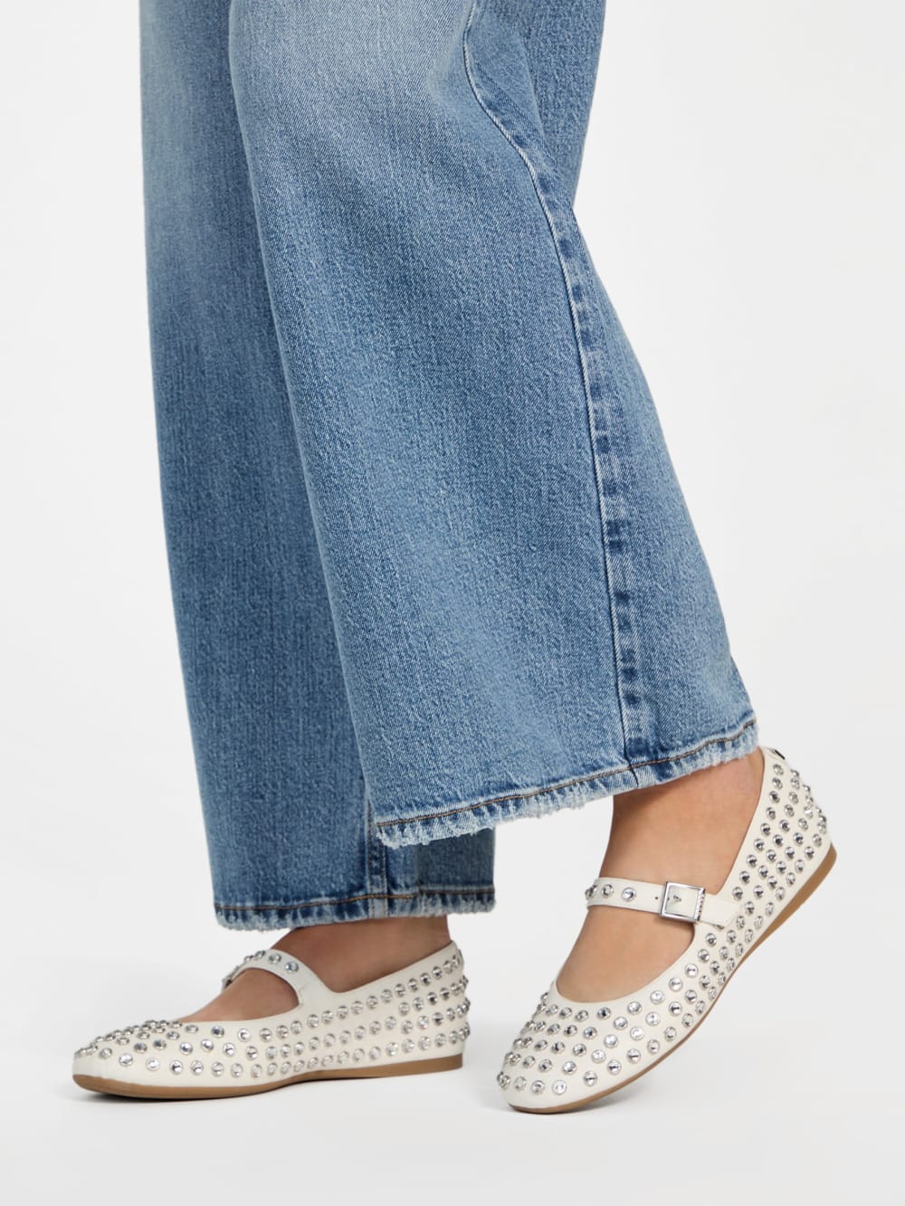 Kalidal Rhinestone Ballet Flats - Guess