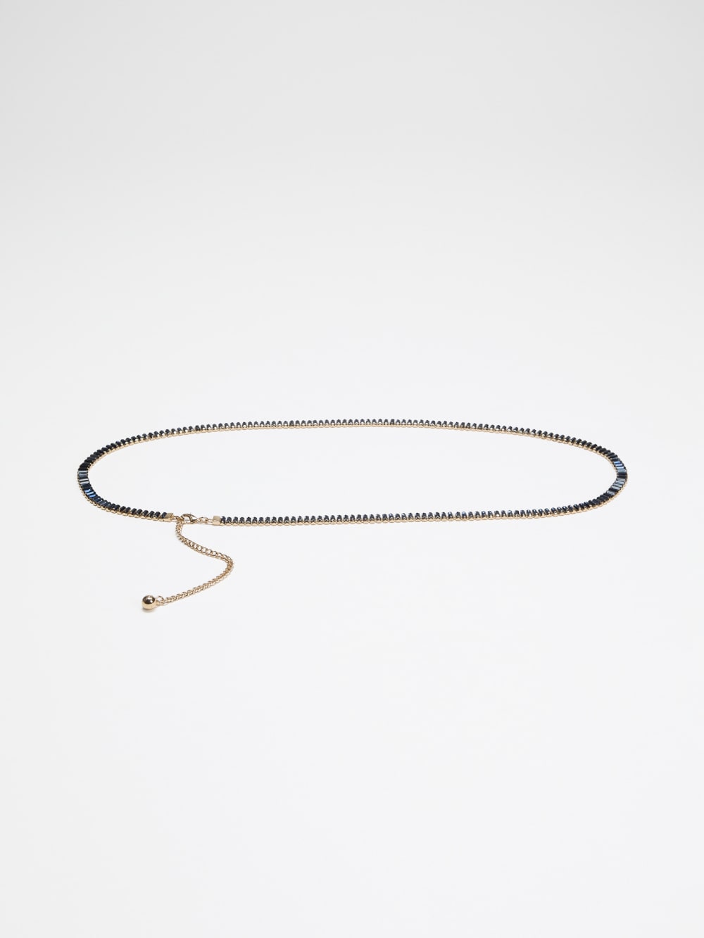 Baguette Rhinestone Thin Belt - Guess