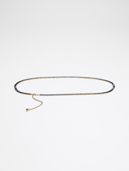 Baguette Rhinestone Thin Belt - Guess