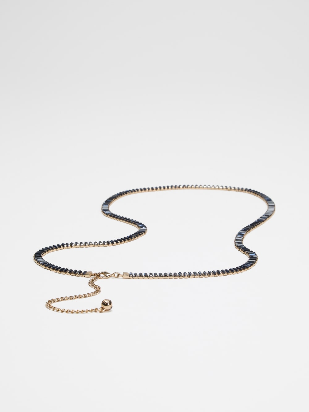 Baguette Rhinestone Thin Belt - Guess