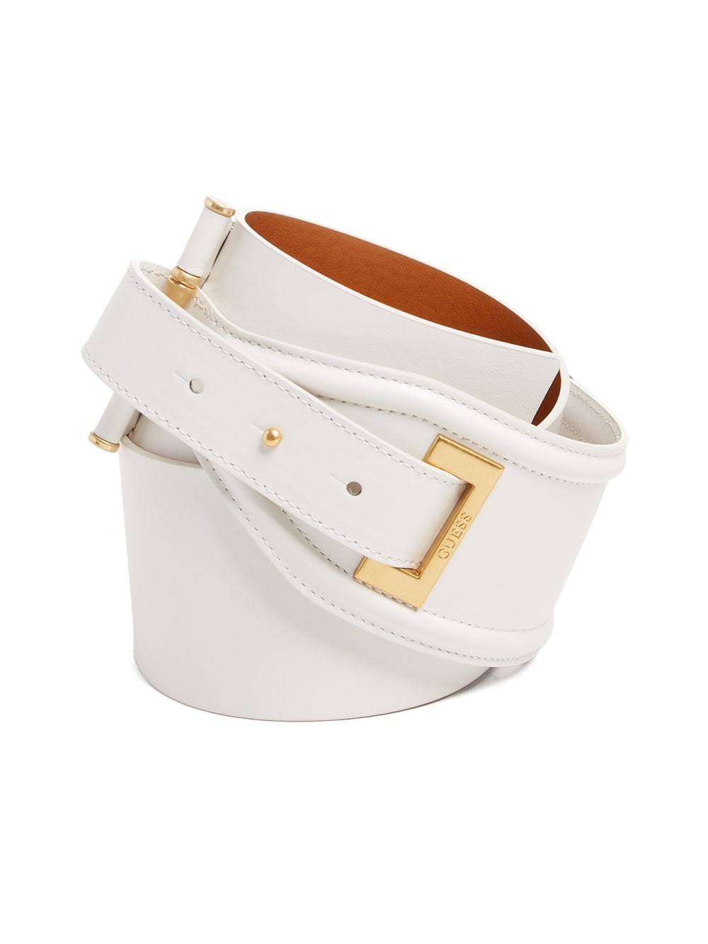 Wide Leather Belt - Guess