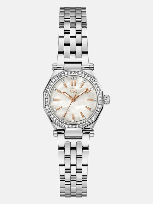 Gc Silver-Tone Analog Watch - Guess