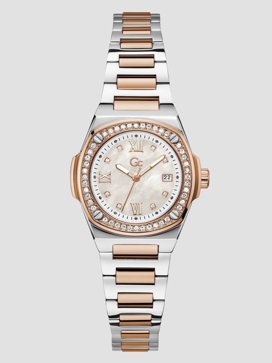 Gc Mini Mother-of-Pearl Analog Watch - Guess