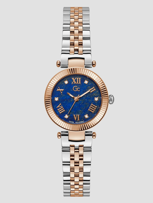 Gc Lapis Lazuli Gemstone Analog Watch - Guess