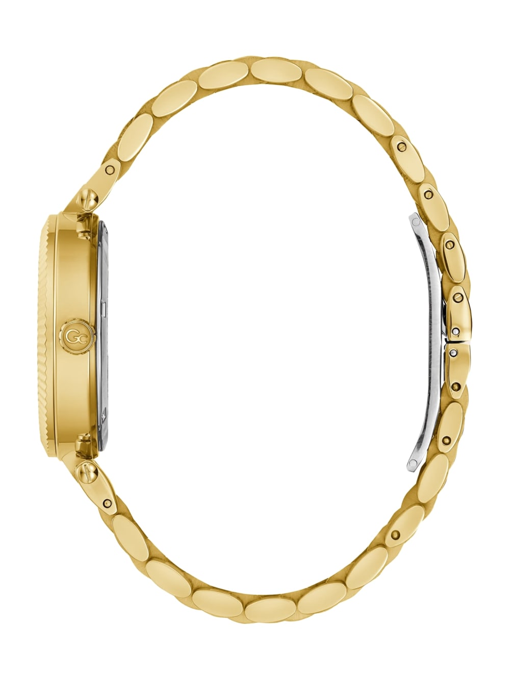 Gc Gold-Tone and Green Analog Watch - Guess