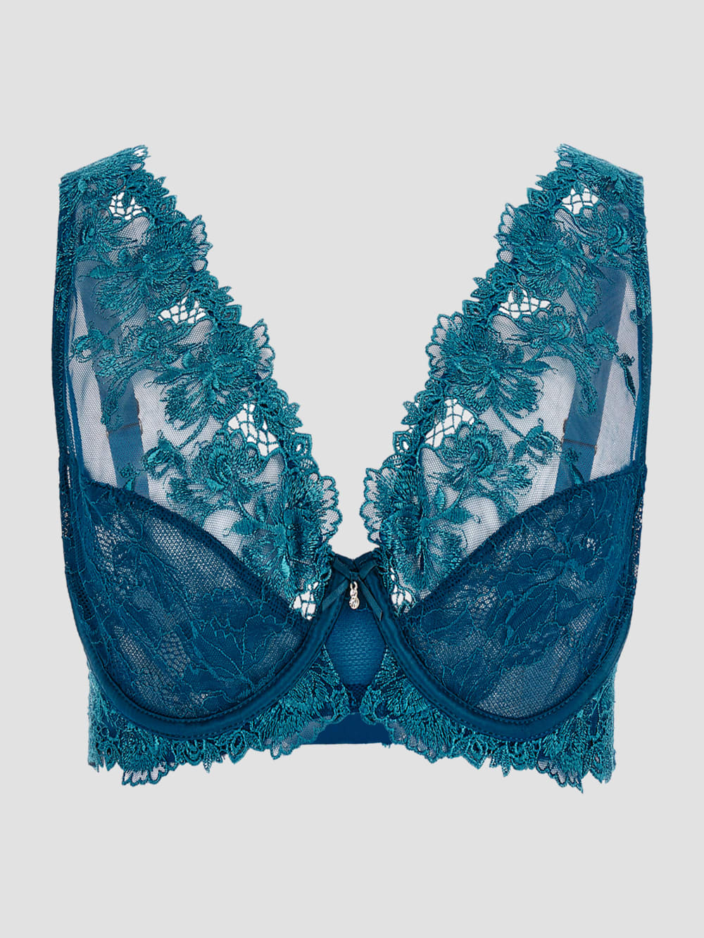 Rebecca Floral Lace Halter Bra - Guess