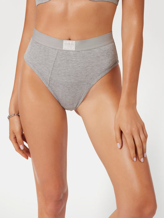 Eco Tessa Rib High-Waist Brazilian Panty - Guess