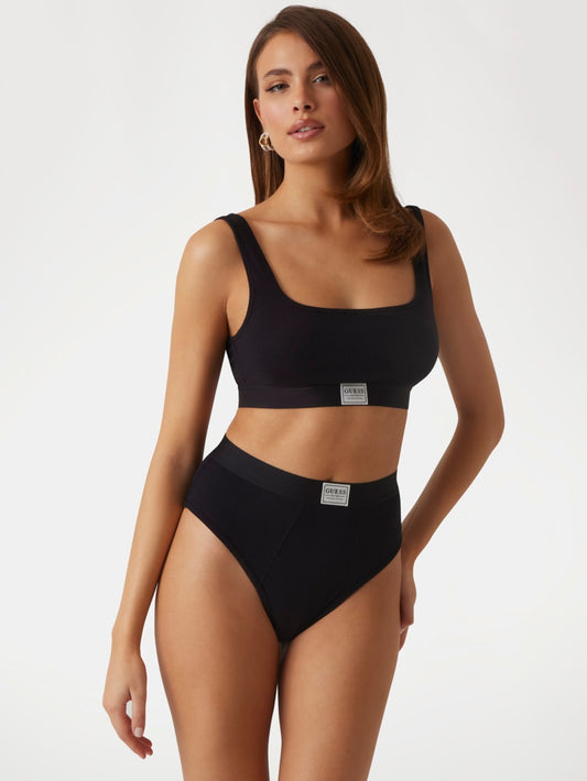 Eco Tessa Rib High-Waist Brazilian Panty - Guess