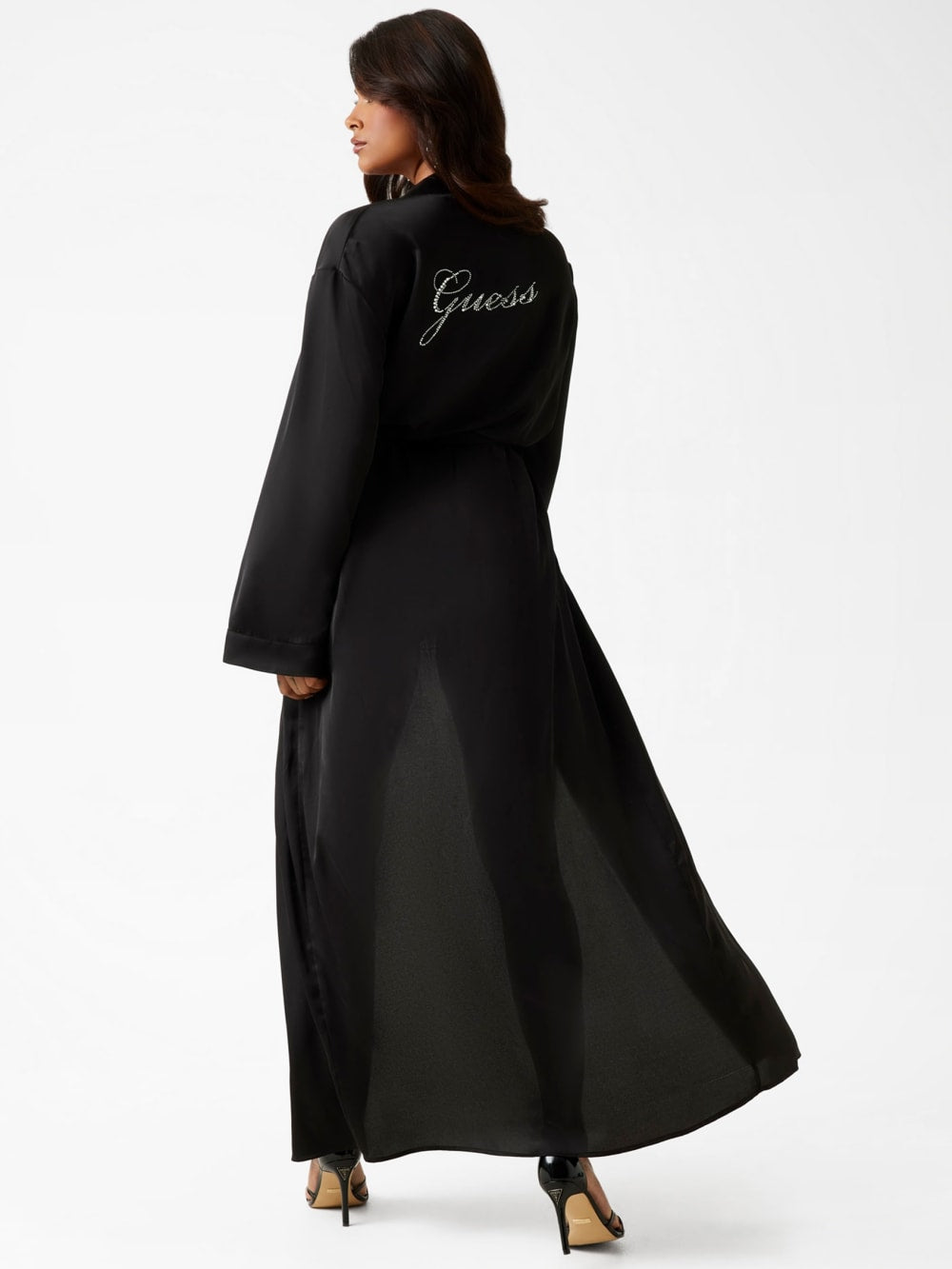 Eco Strass Rhinestone Signature Longline Robe - Guess