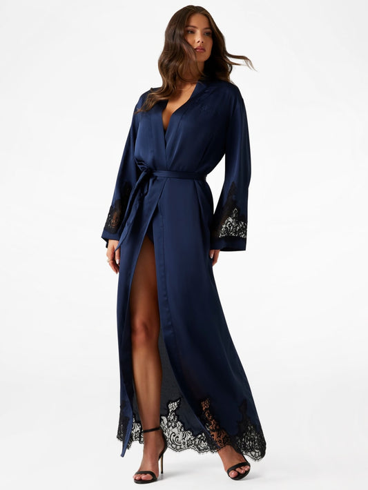 Eco Daphne Long Satin Kimono - Guess