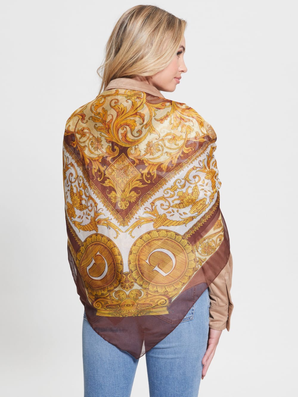 Eryn Sheer Silk Scarf - Guess