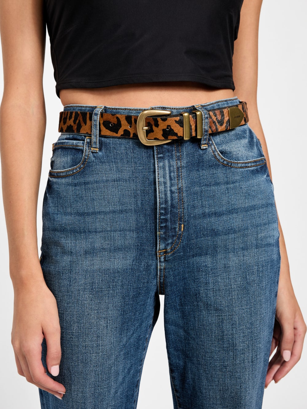 Domitilla Leopard Belt - Guess