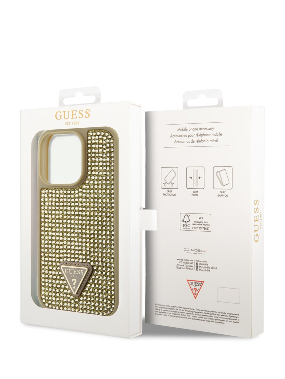 Rhinestone iPhone 15 Pro Case - Guess