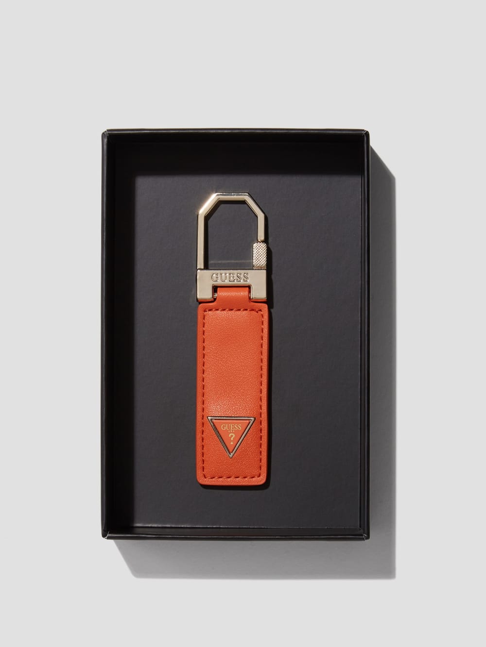 Faux-Leather Key Ring - Guess