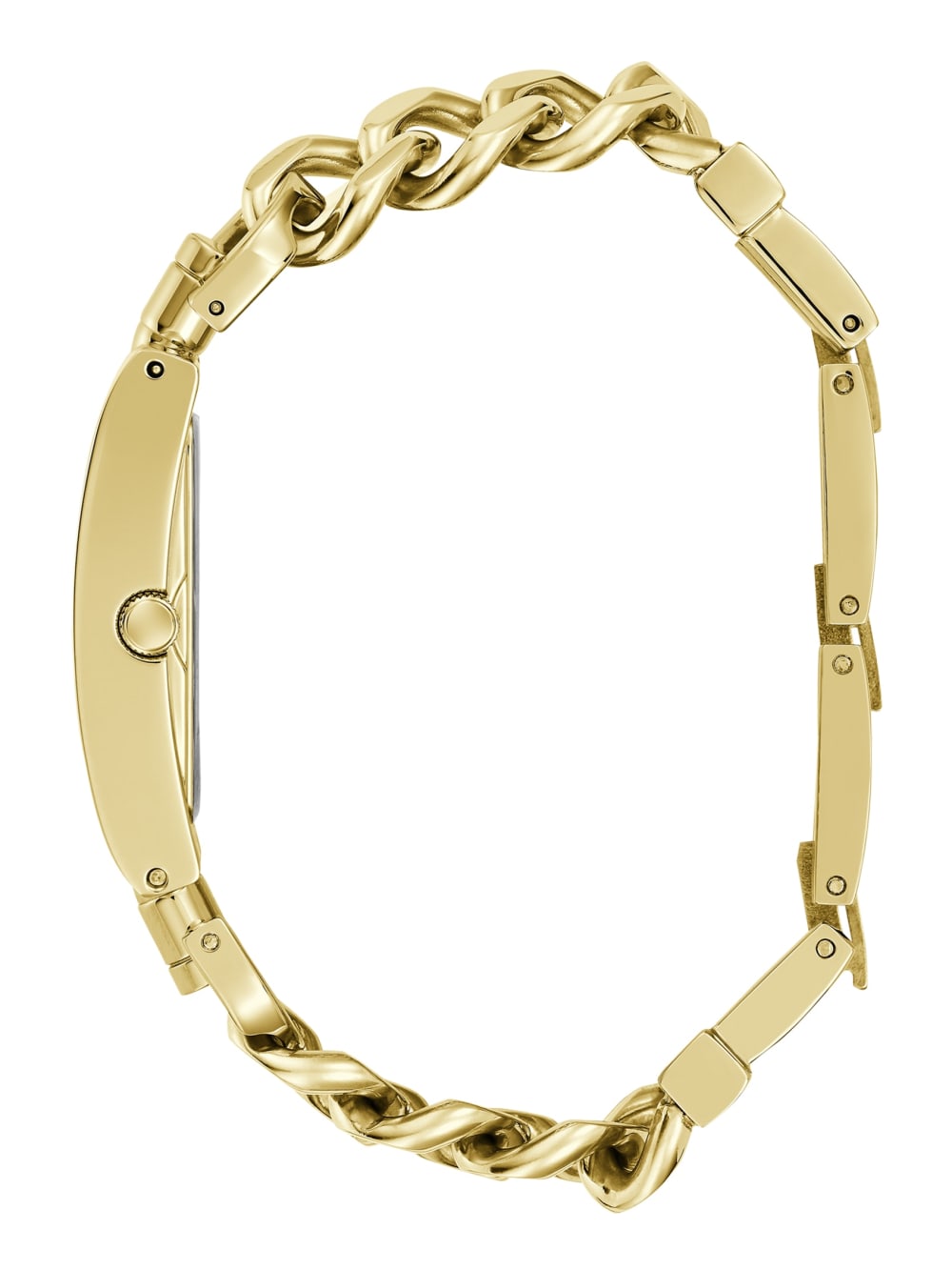 Gold-Tone and Green Analog Watch - Guess