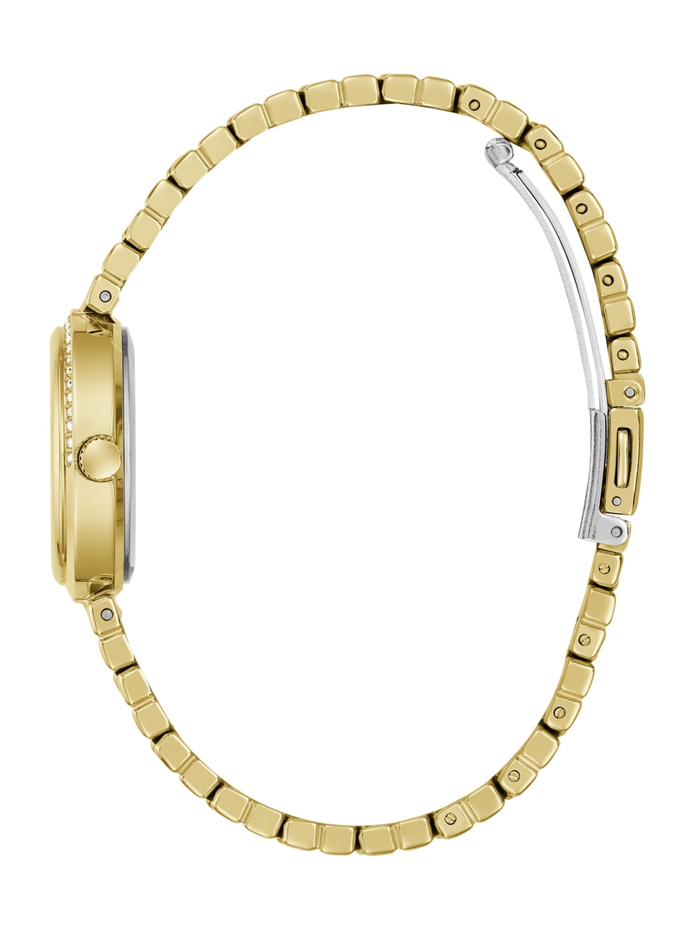 Gold-Tone and Blue Analog Watch - Guess