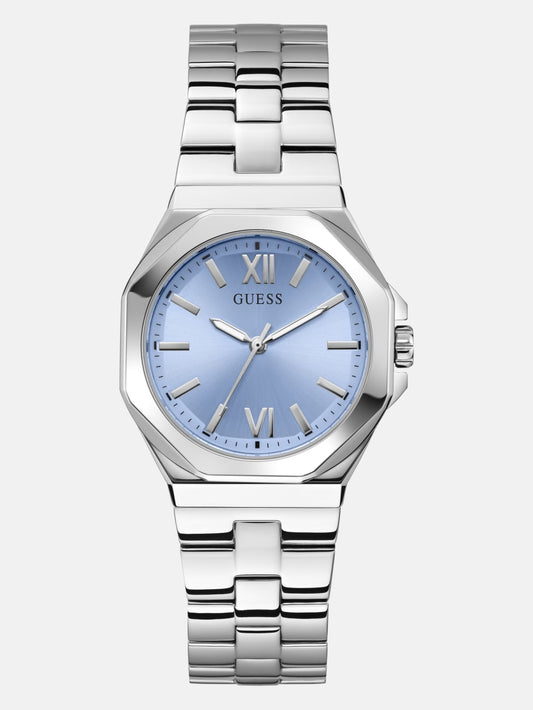 Silver-Tone Analog Watch - Guess