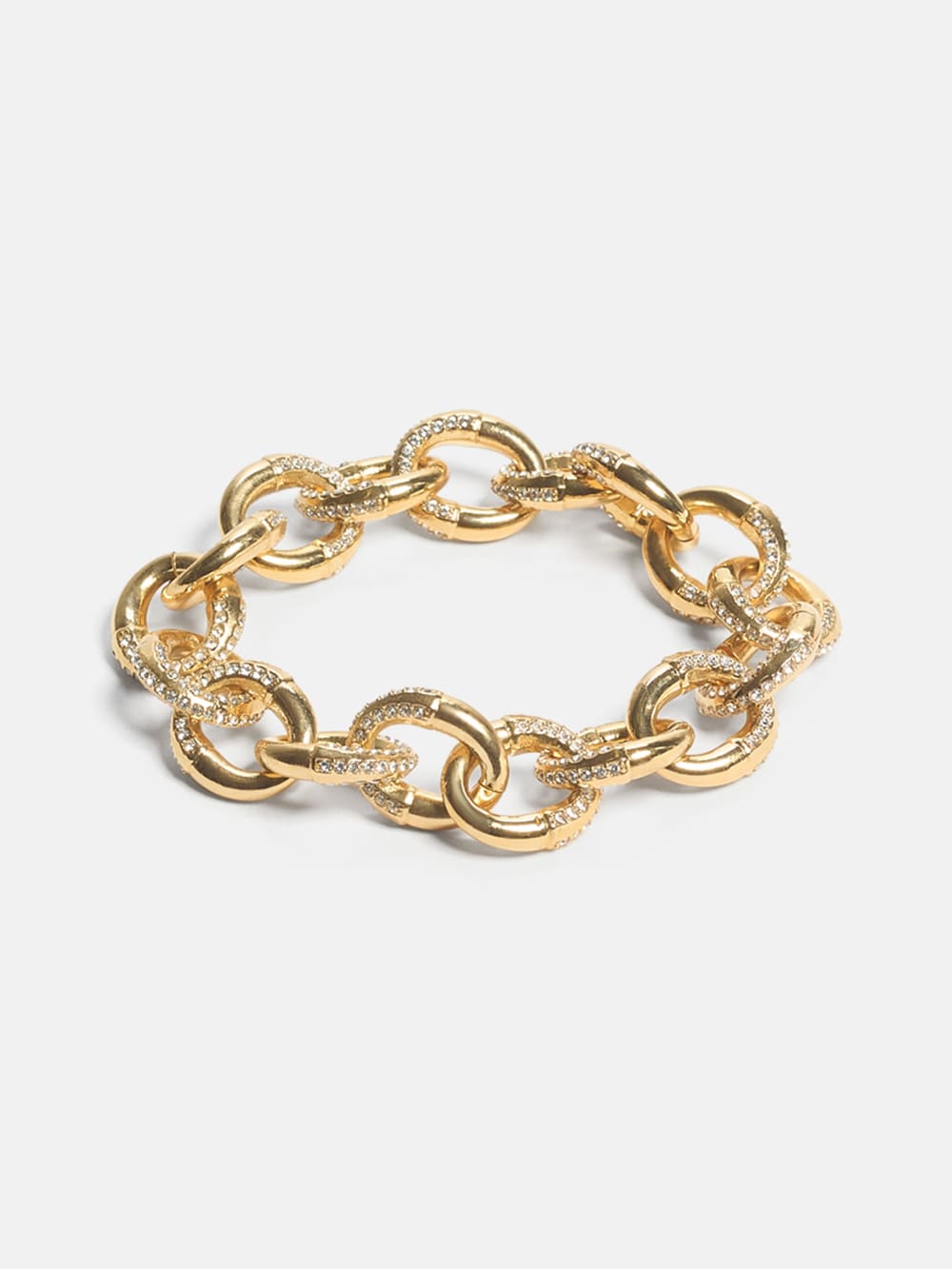 Gold-Tone Pav  Link Bracelet - Guess