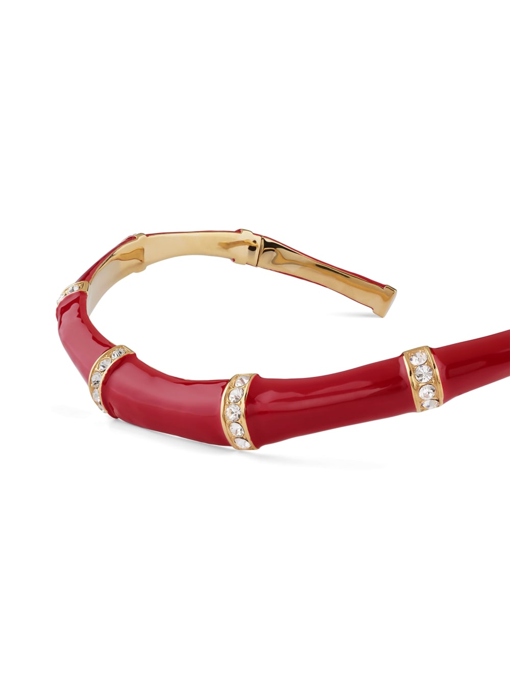 Gold-Tone and Red Bamboo Choker - Guess