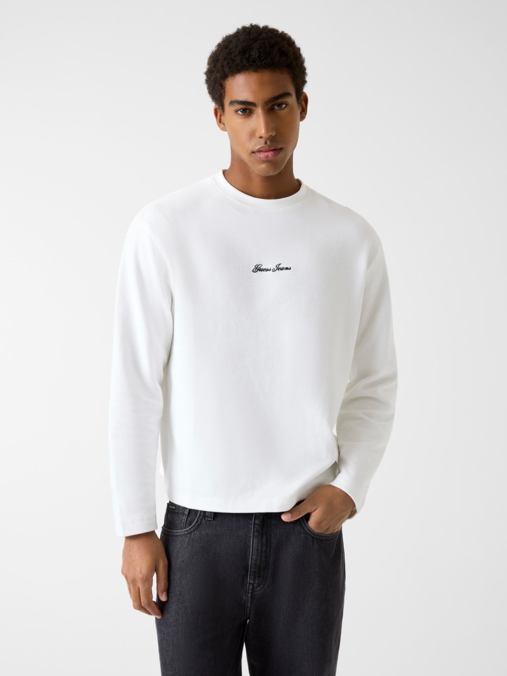 Boxy fit knit t-shirt - Guess