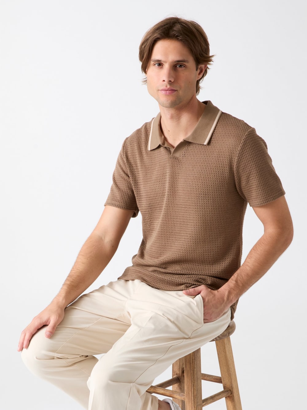 Buttonless polo shirt - Guess