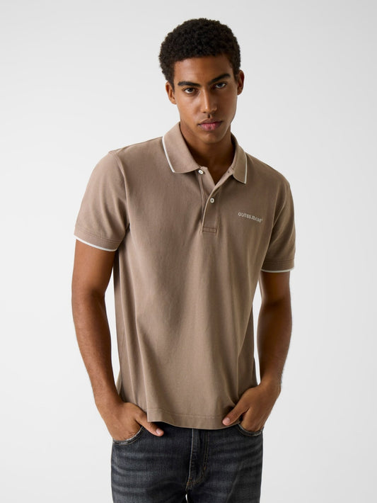 Embroidered Logo Polo - Guess