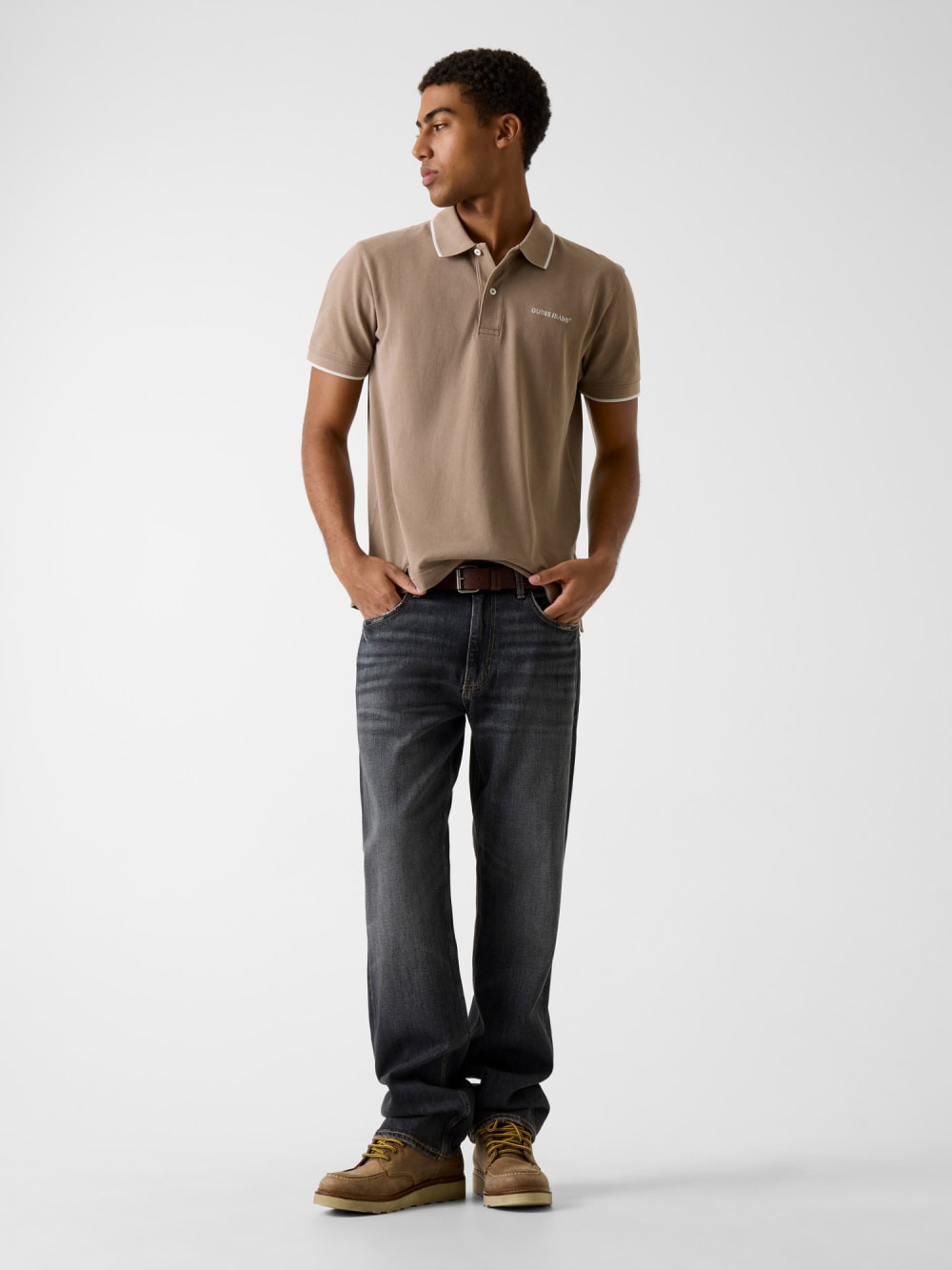 Embroidered Logo Polo - Guess