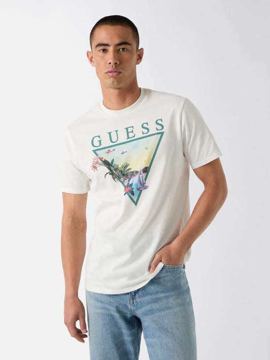 Triangle logo t-shirt - Guess