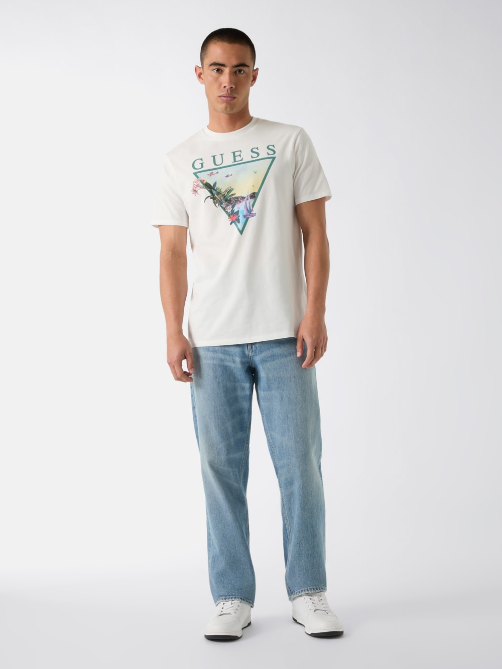 Triangle logo t-shirt - Guess