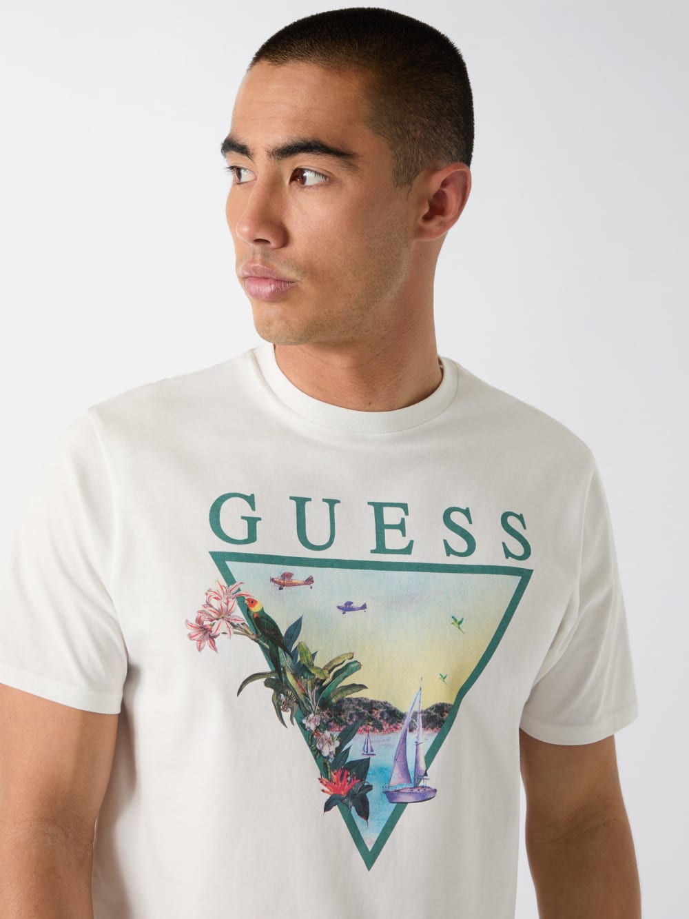 Triangle logo t-shirt - Guess