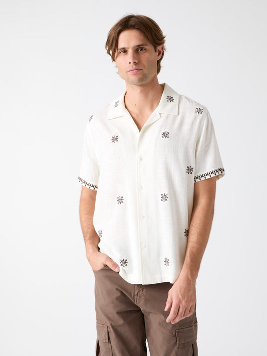 Embroidered Camp Shirt - Guess