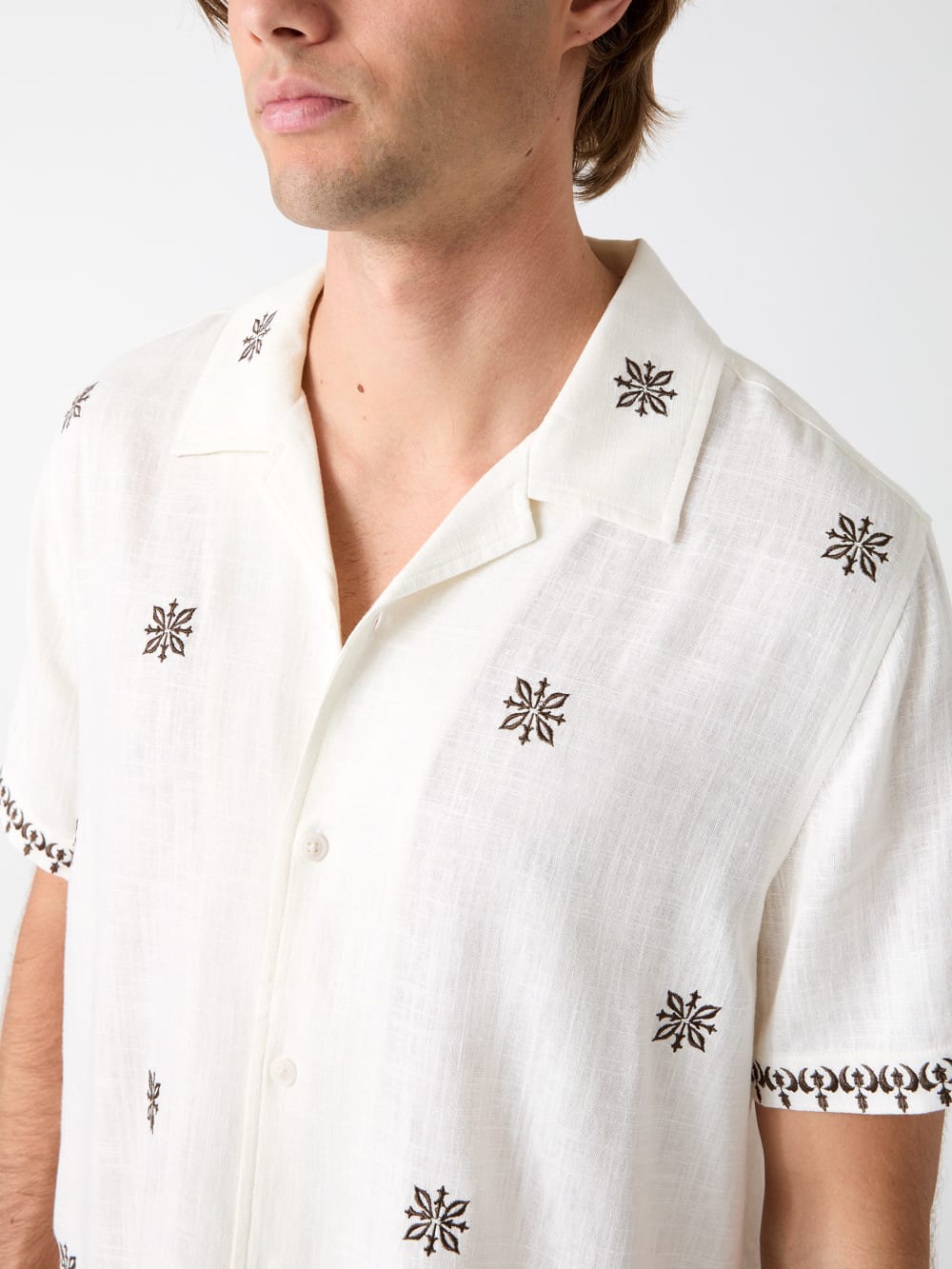 Embroidered Camp Shirt - Guess