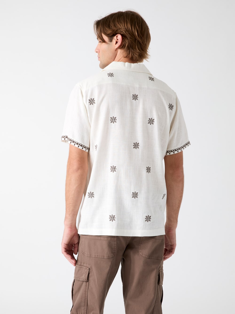 Embroidered Camp Shirt - Guess
